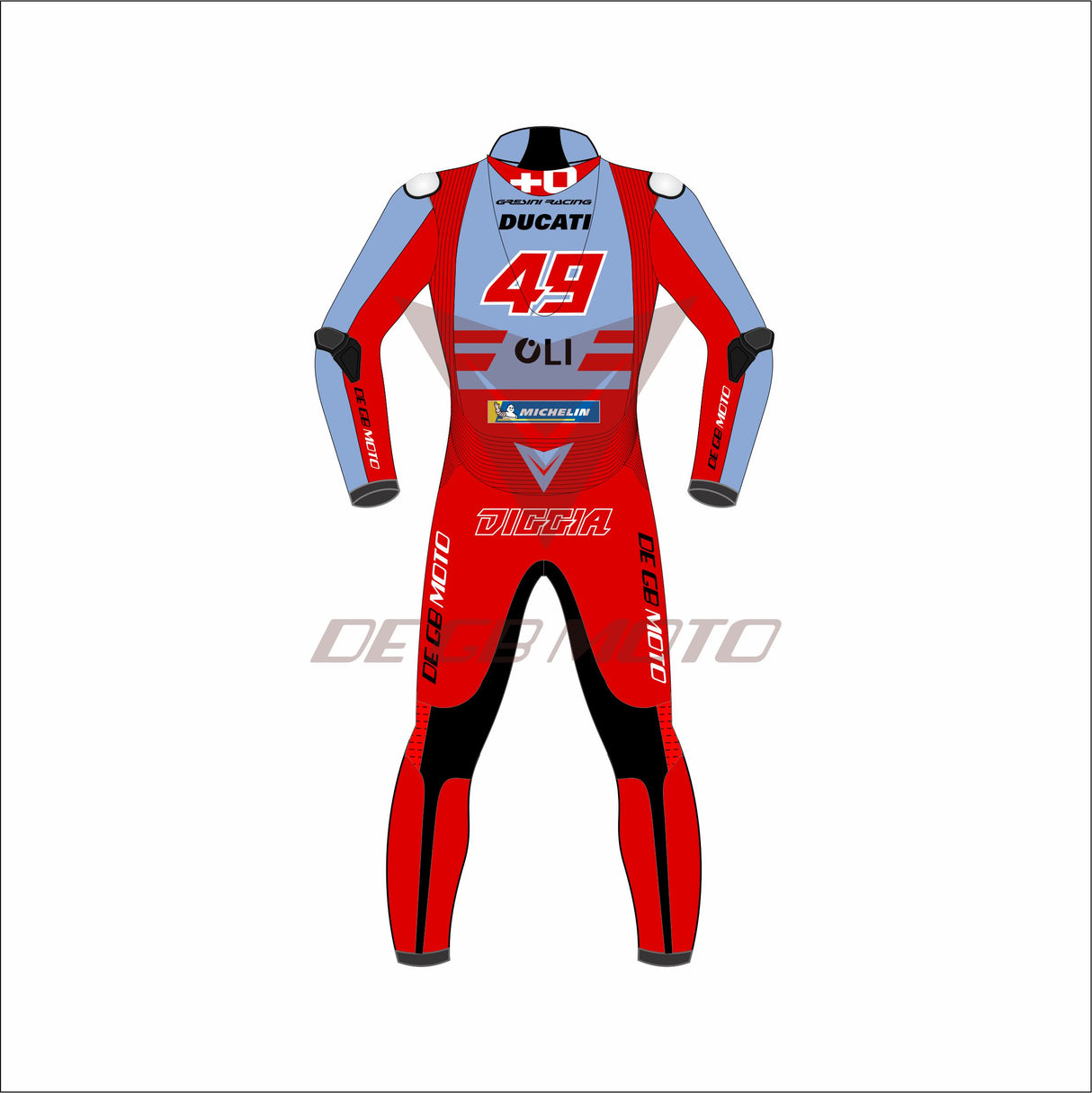 FABIO DI GIANNANTONIO Grissini Racing Ducati Riding Motorcycle Suit MotoGP 2023