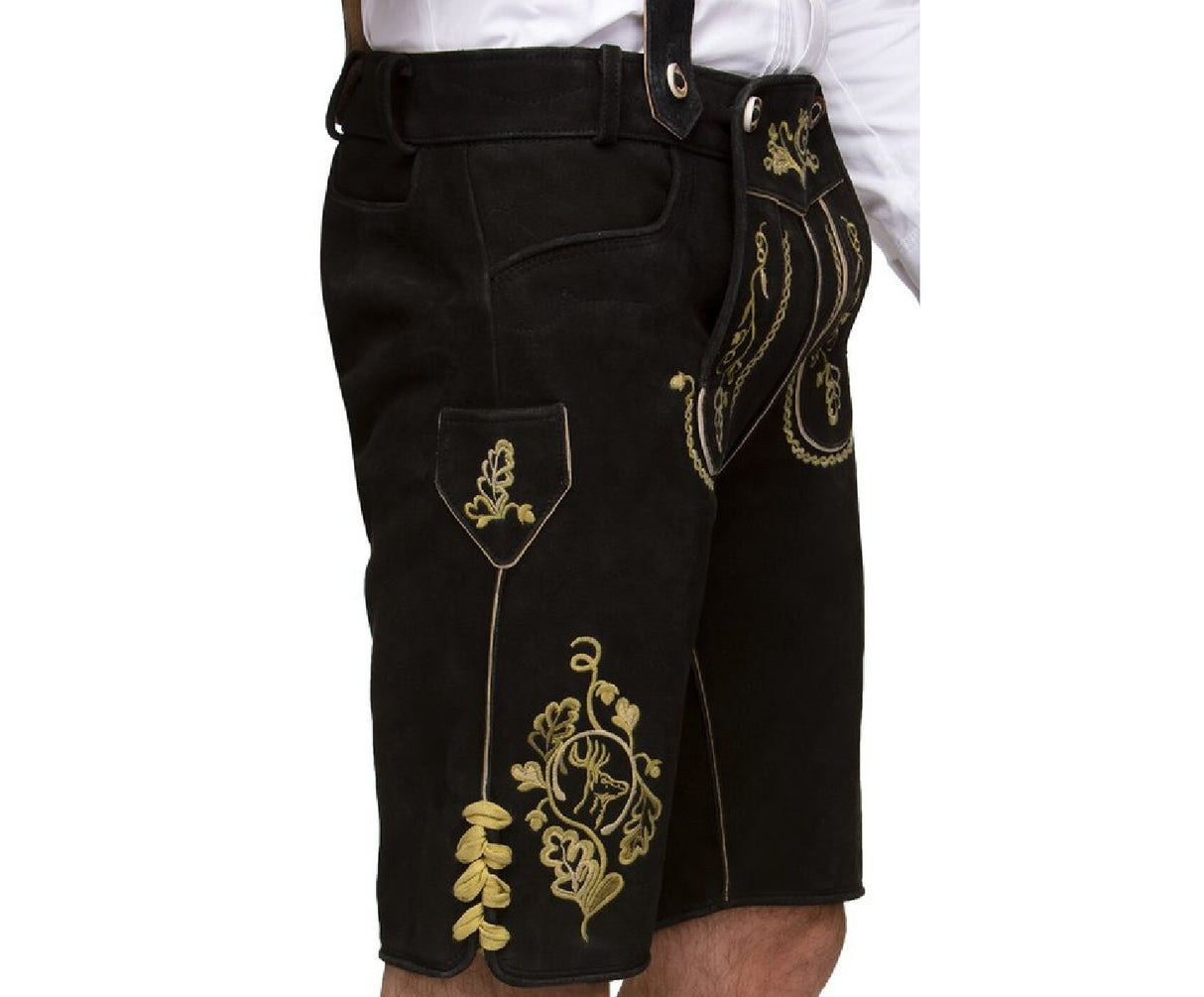 Genuine Leather Bavarian German Lederhosen Men, Oktoberfest Traditional outfit