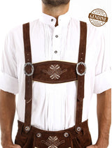 Genuine Leather Bavarian German Lederhosen Men, Oktoberfest Traditional outfit