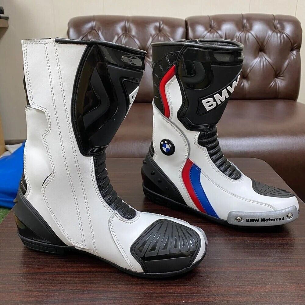 DGM MOTORBIKE RACEING BOOTS MOTORBIKE SHOES COWHIDE LEATHER BOOTS