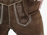 Genuine Leather Bavarian German Lederhosen Men, Oktoberfest Traditional outfit