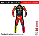 NEW ALEIX ESPARGARO APRILIA 1 PIECE MOTORBIKE RACING LEATHER SUIT CE APPROVED