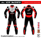 De GB Moto MV Agusta 1 Piece Motorbike Racing Leather Suit CE Approved Armour